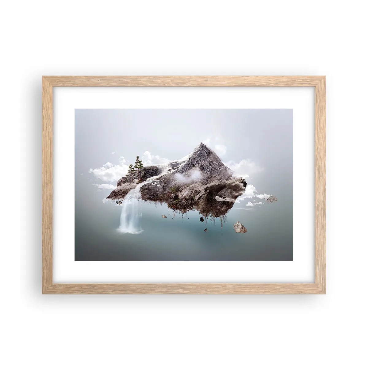 Poster în ramă de stejar deschis - Prin ochii unui suprarealist - 40x30 cm