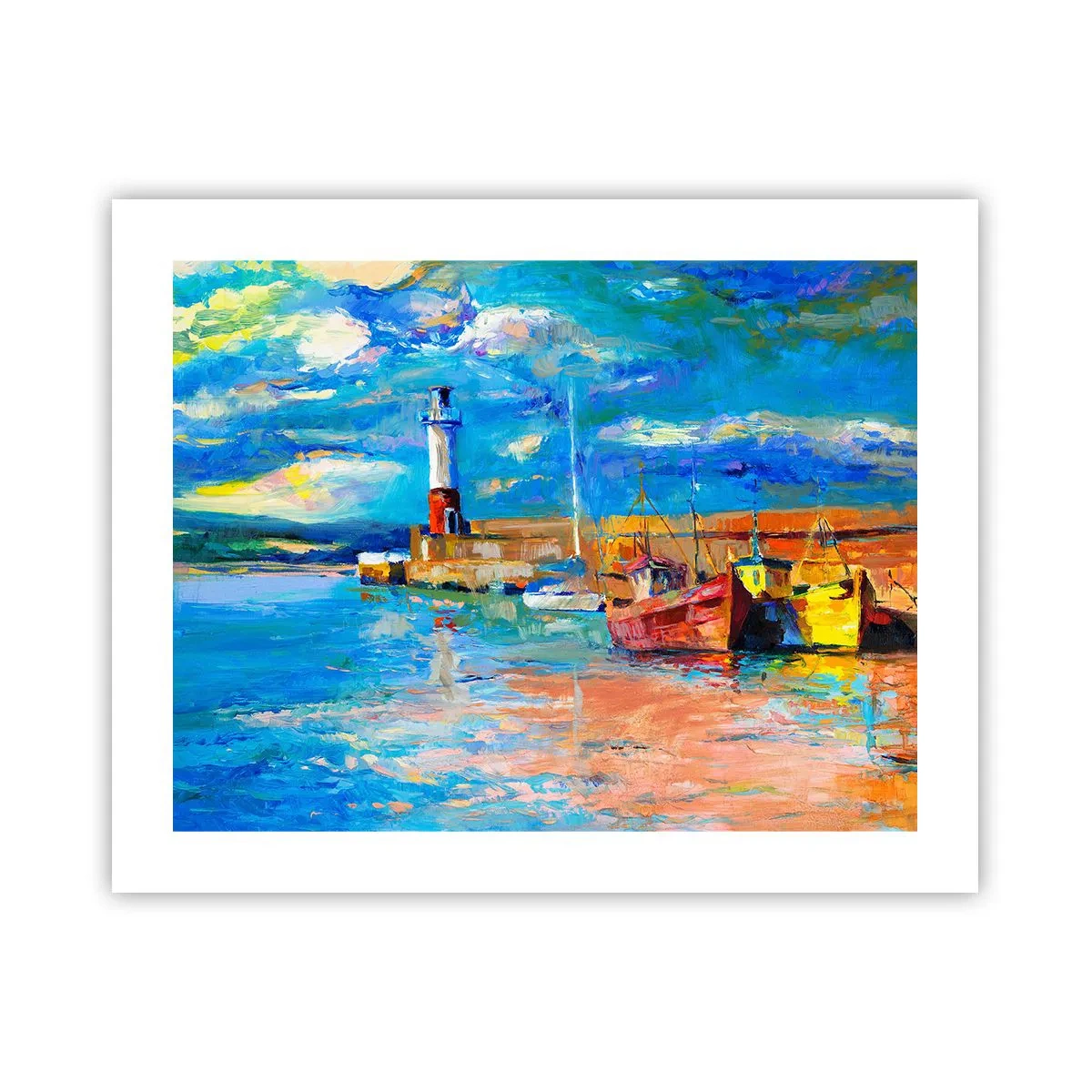 Poster - După-amiază în golful de curcubeu - 50x40 cm