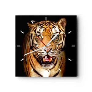 Ceas de perete - Ceas pe sticlă - Sălbăticia inimii - 30x30 cm