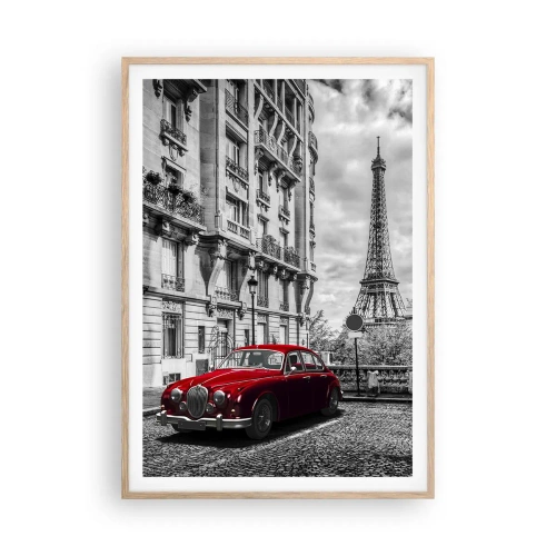 Poster în ramă de stejar deschis - Prădător în oraș - 70x100 cm