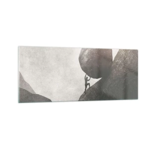 Tablou pe sticlă - Cred, în ciuda așteptărilor - 100x40 cm