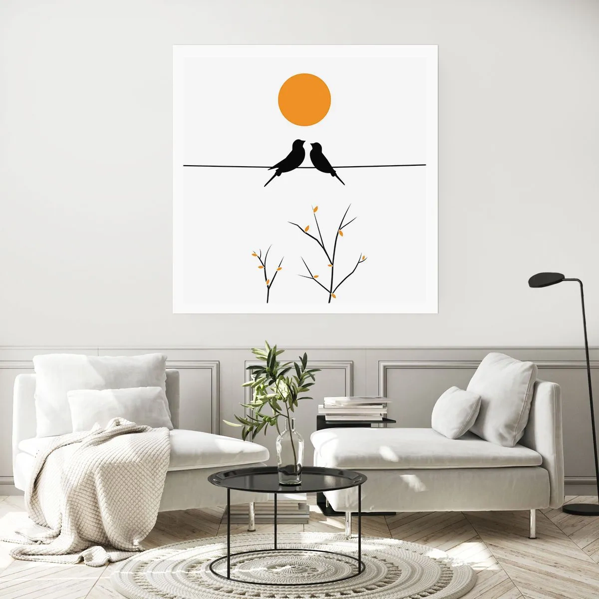 Poster - Seară cu privighetori - 50x50 cm