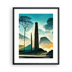 Poster în ramă neagră - Din ce în ce mai sus - 40x50 cm