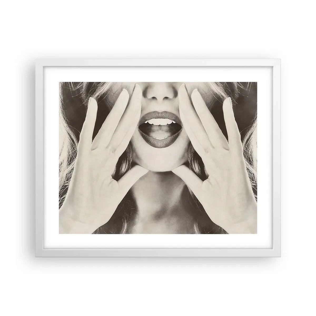 Poster în ramă albă - Vin imediat! - 50x40 cm