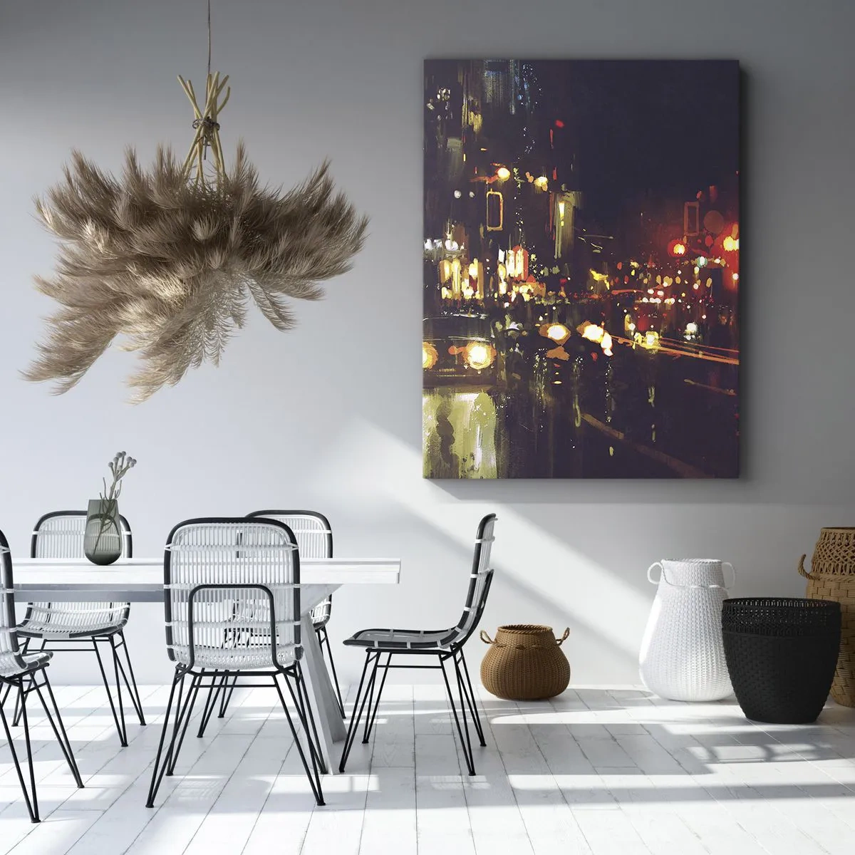Tablou pe pânză - Scufundat în lumina nopții - 50x70 cm