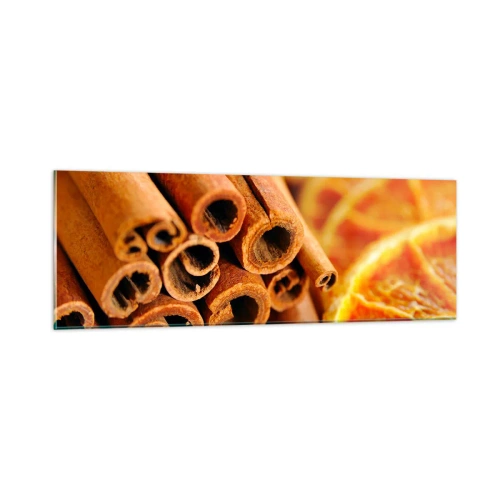 Tablou pe sticlă - Poți să le simți aroma? - 90x30 cm