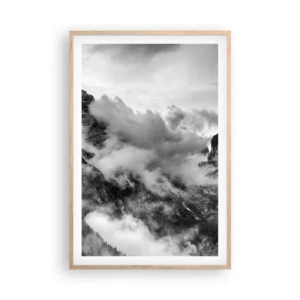 Poster în ramă de stejar deschis - Frumoase și crude - 61x91 cm