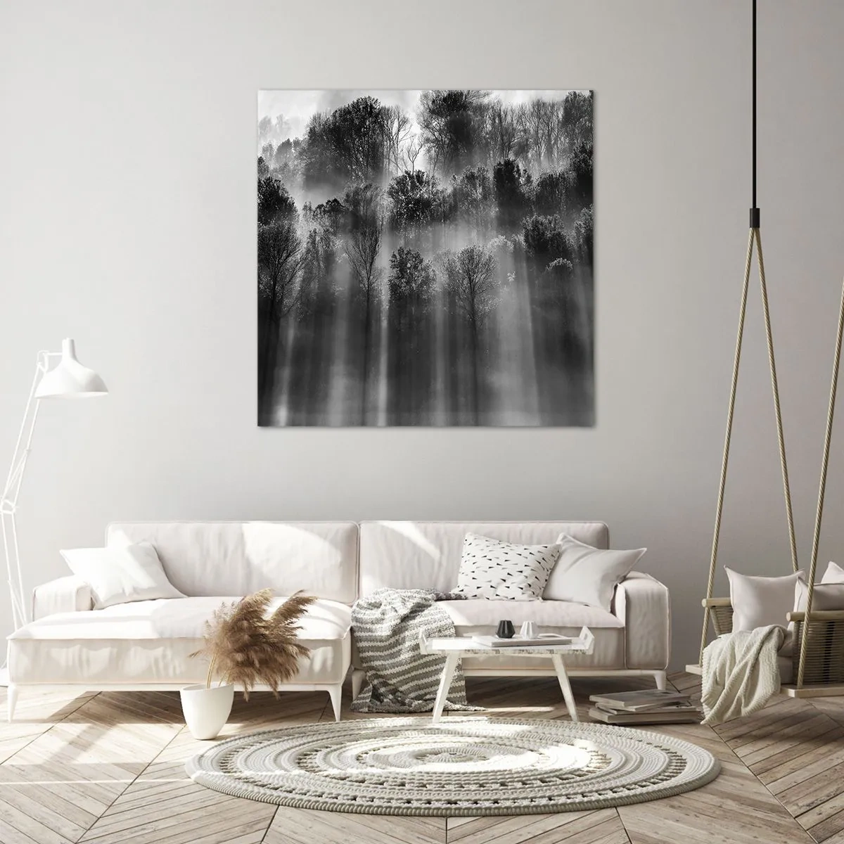 Tablou pe pânză - În fluxuri de lumină - 30x30 cm