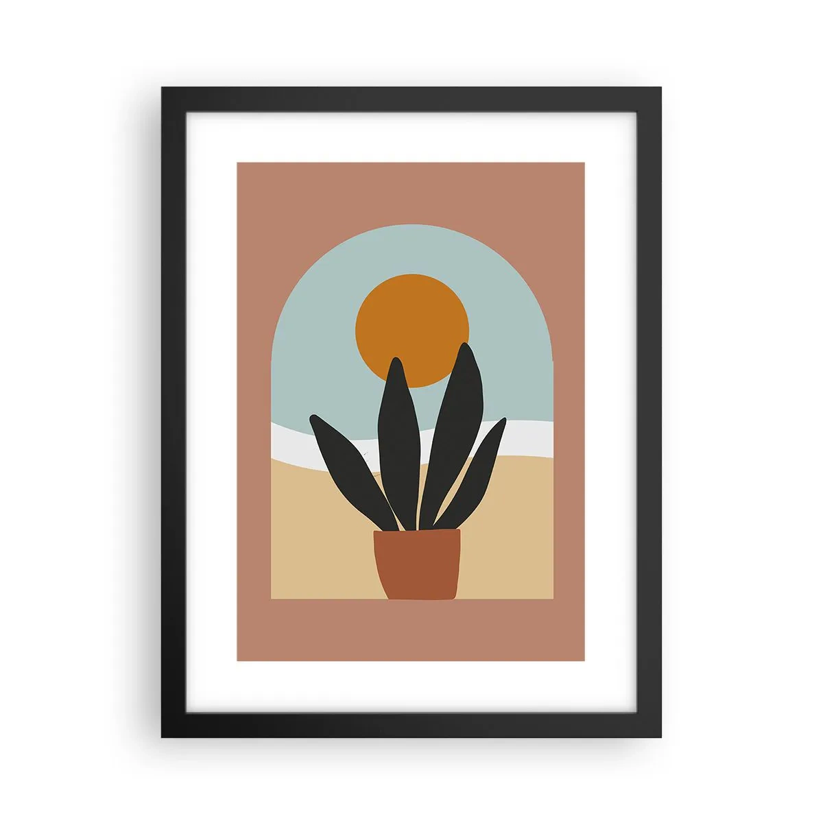 Poster în ramă neagră - Bucurii mici - 30x40 cm