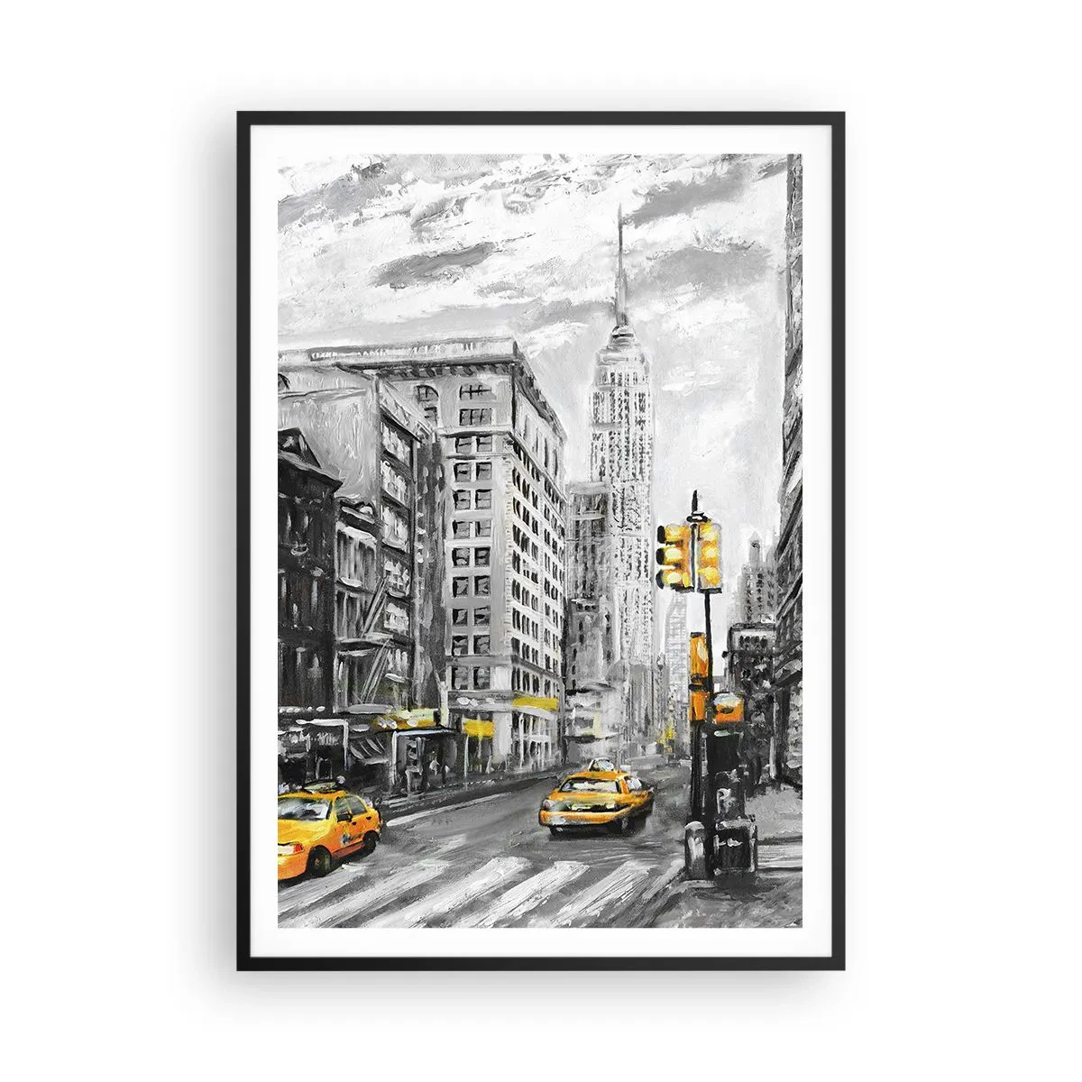 Poster în ramă neagră - O poveste din New York - 70x100 cm