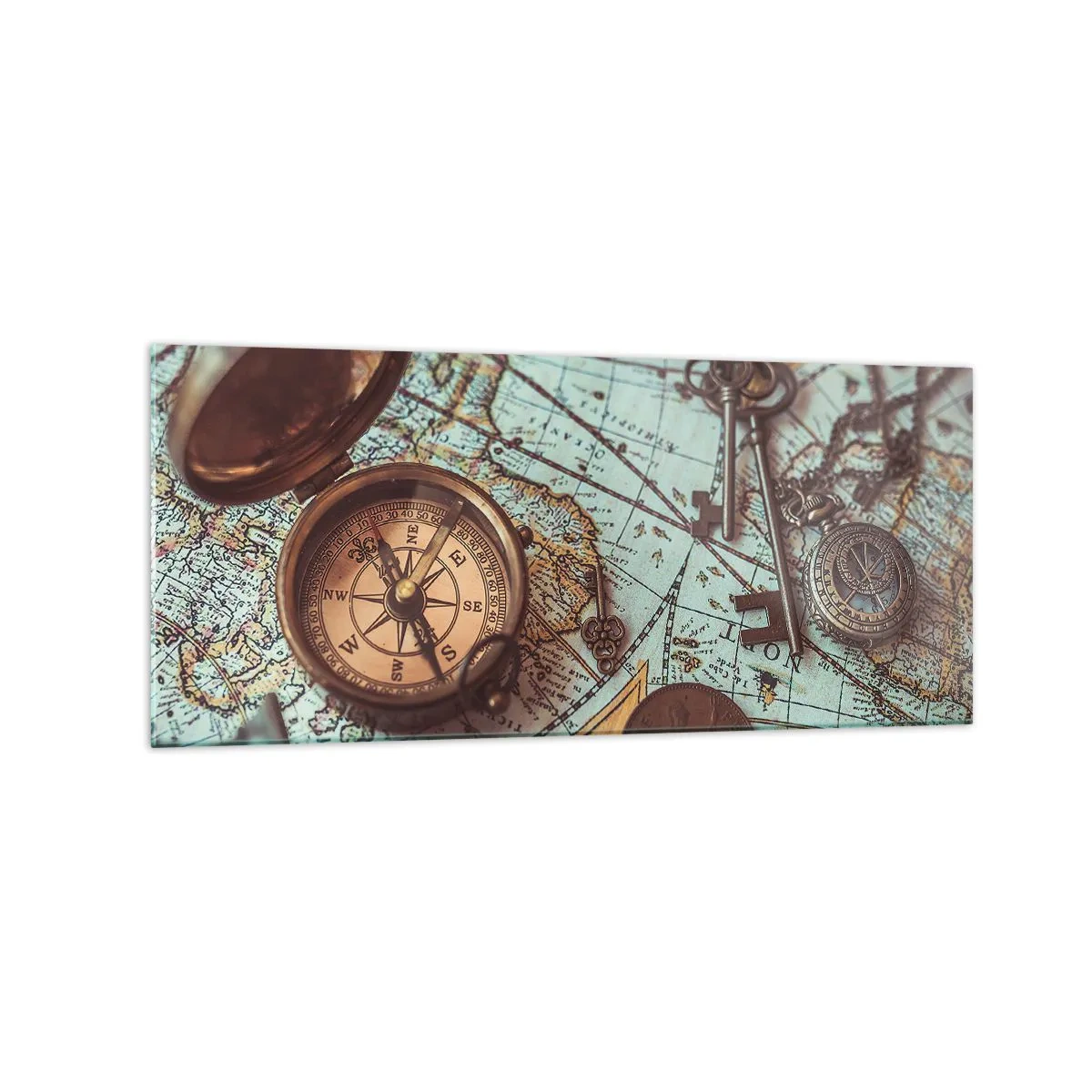 Tablou pe sticlă - Pentru aventurierul din tine - 120x50 cm