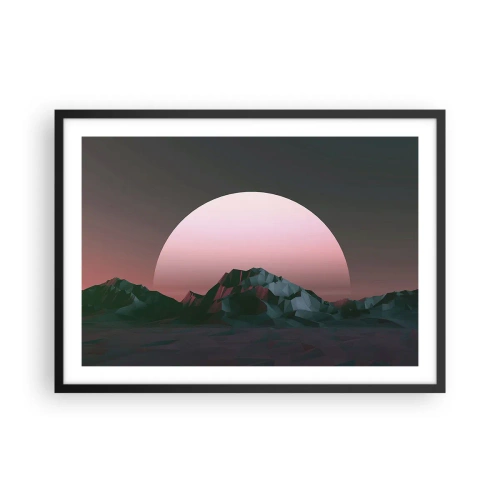 Poster în ramă neagră - Într-o galaxie învecinată - 70x50 cm
