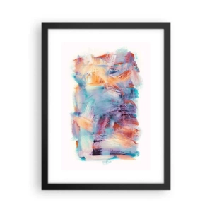 Poster în ramă neagră - O dezordine colorată - 30x40 cm