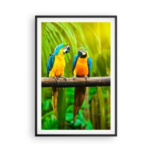 Poster în ramă neagră - Și ai auzit că ea...? - 61x91 cm