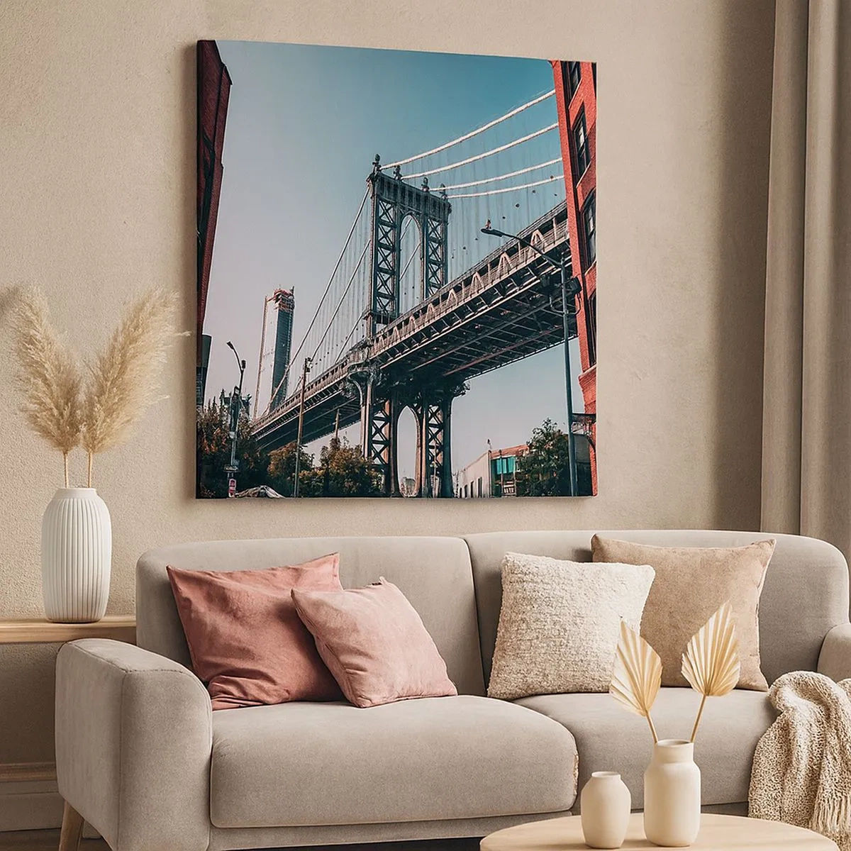 Tablou pe pânză - În valurile orașului - 30x30 cm