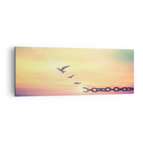 Tablou pe pânză - Victoria libertății - 140x50 cm