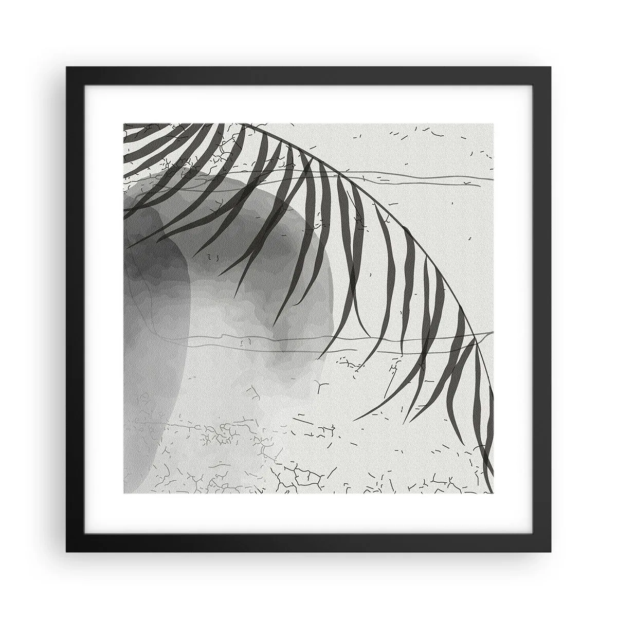 Poster în ramă neagră - Exotismul subtil al naturii - 40x40 cm