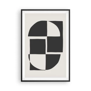 Poster în ramă neagră - Antiteză - sinteză - 61x91 cm