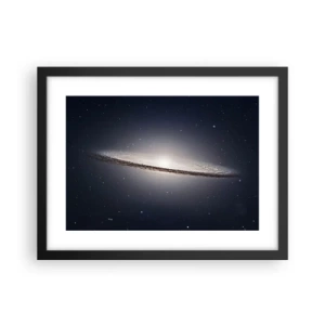 Poster în ramă neagră - Cu mult timp în urmă, într-o galaxie foarte, foarte îndepărtată... - 40x30 cm