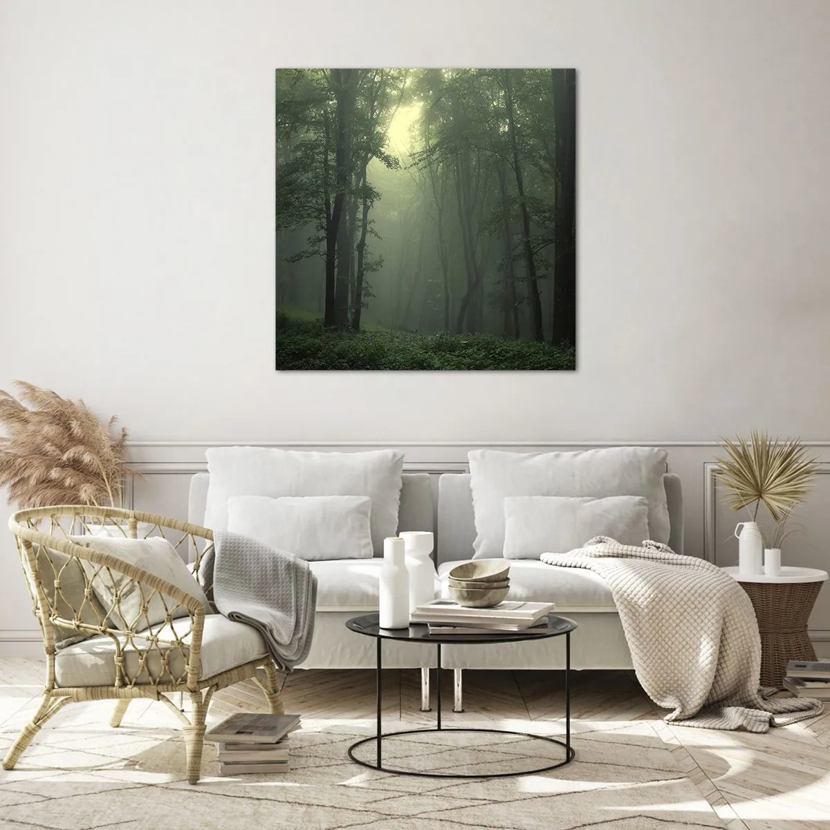 Tablou pe sticlă - Înainte să se trezească - 60x60 cm