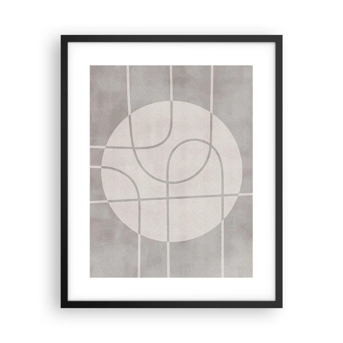 Poster în ramă neagră - Circular și drept înainte - 40x50 cm