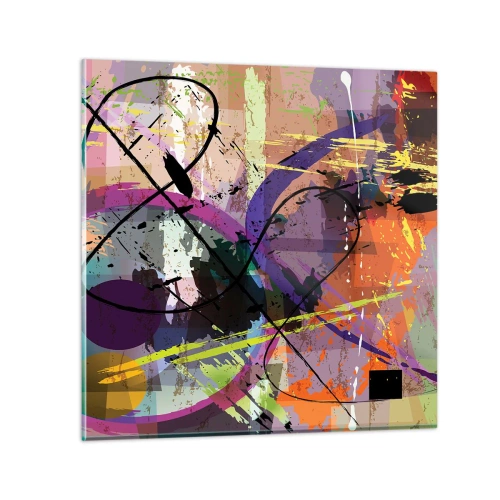 Tablou pe sticlă - Poate fi drept sau de jur împrejur - 70x70 cm