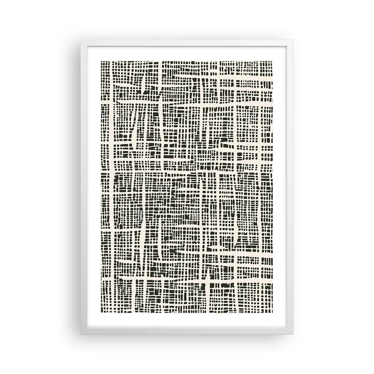 Poster în ramă albă - O compoziție țesută - 50x70 cm