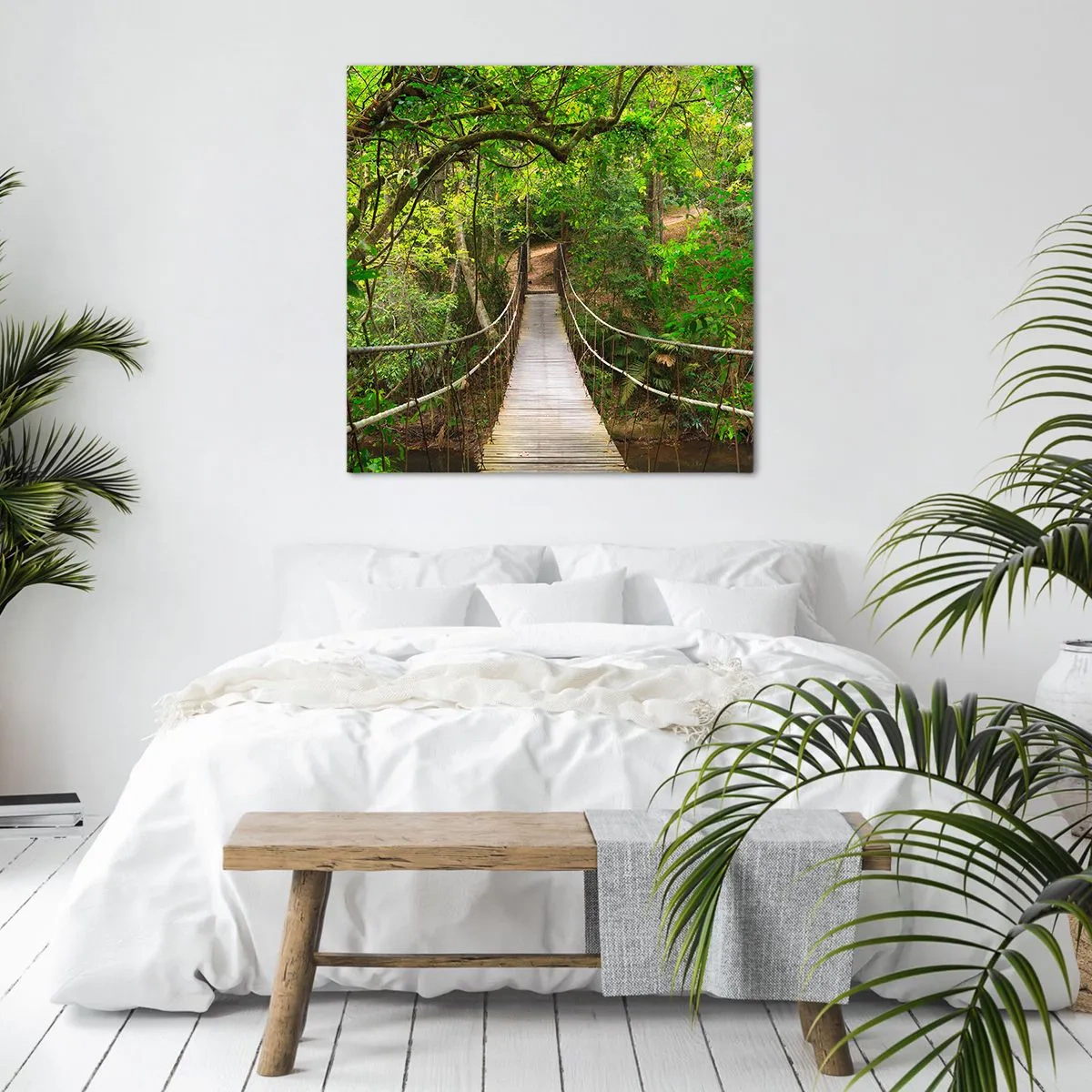 Tablou pe pânză - Pentru că în grădină crește o liană - 40x40 cm
