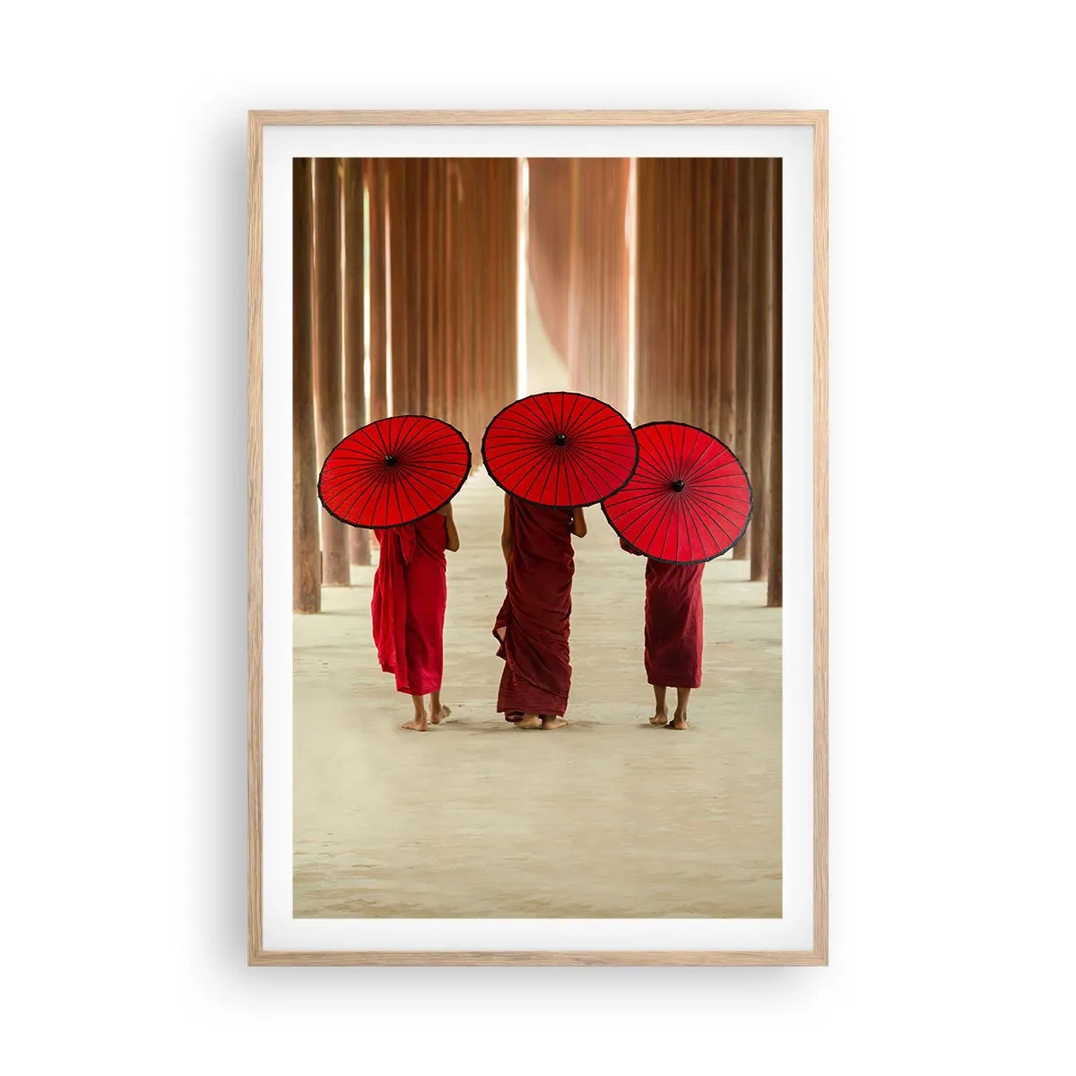 Poster în ramă de stejar deschis - Pe drumul spre Tărâmul Pur - 61x91 cm