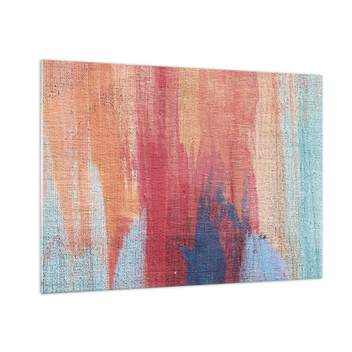 Tablou pe sticlă - Plutind prin curcubeu - 100x70 cm