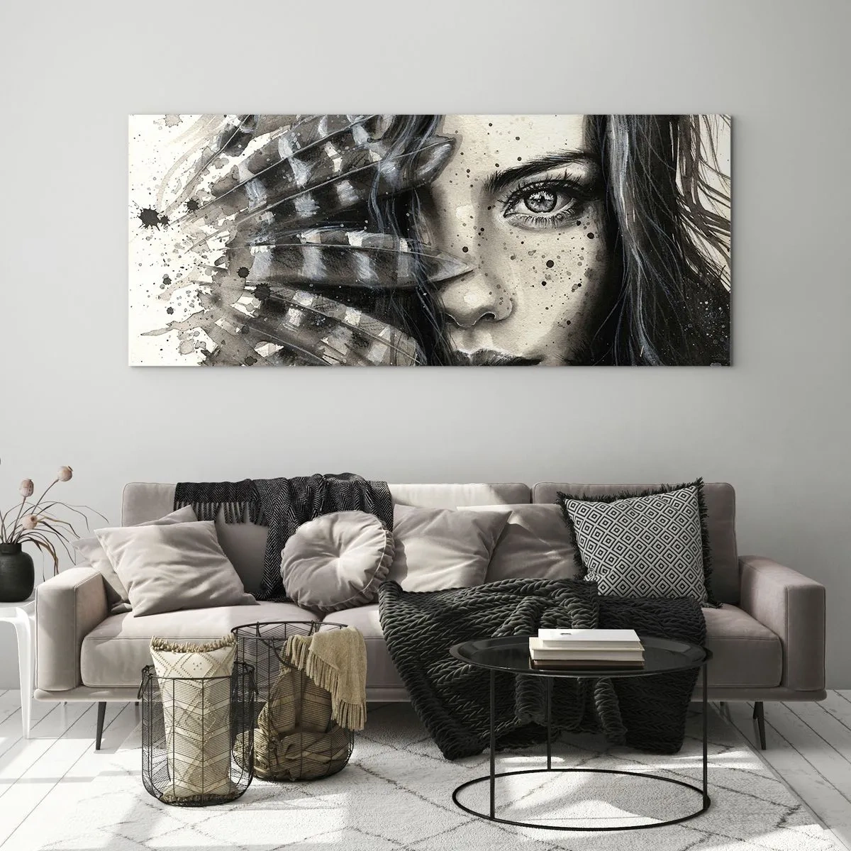 Tablou pe sticlă - Frumusețe sălbatică - 100x40 cm
