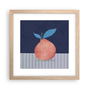 Poster în ramă de stejar deschis - Convexitate și plan - 30x30 cm