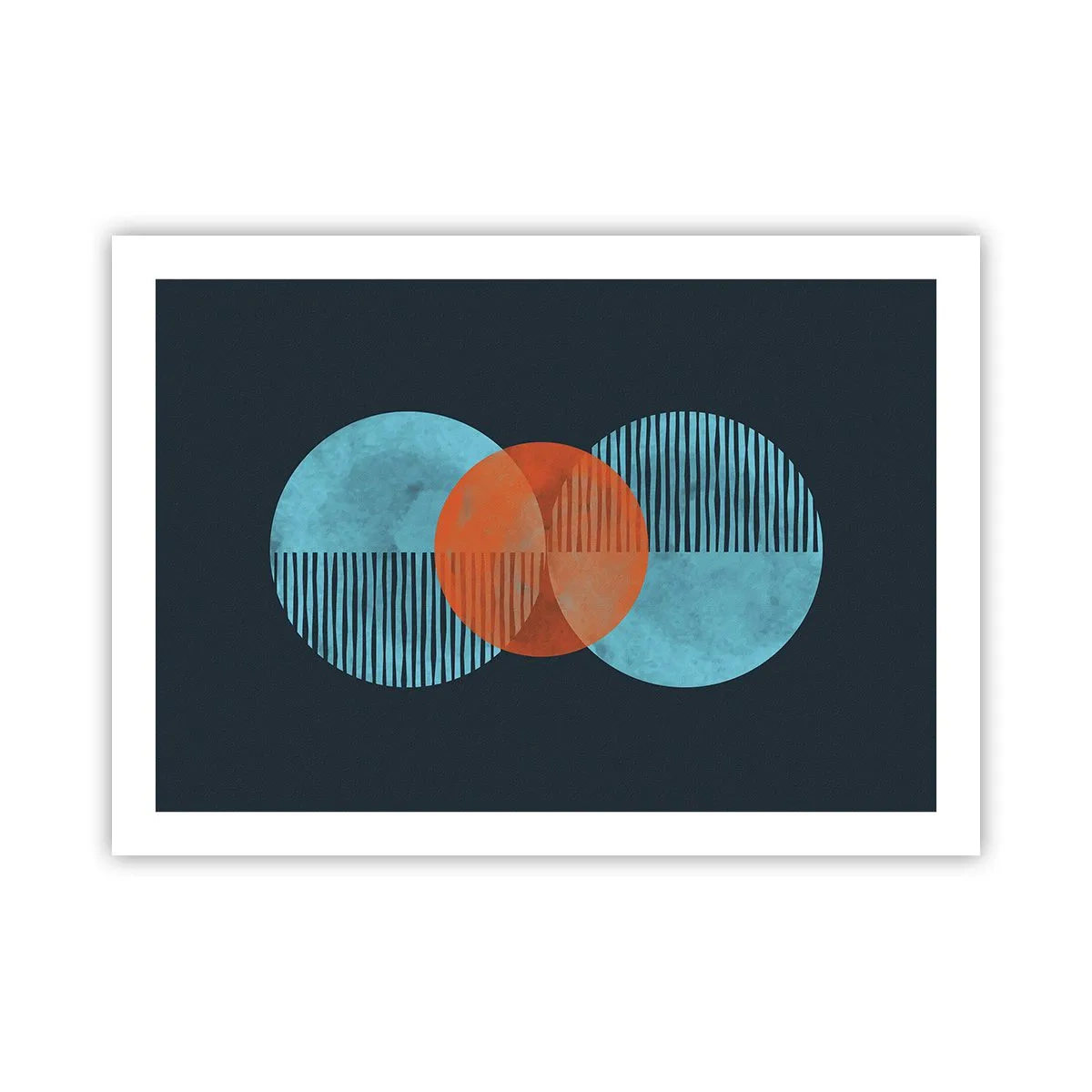 Poster - Compoziție simetrică - 70x50 cm