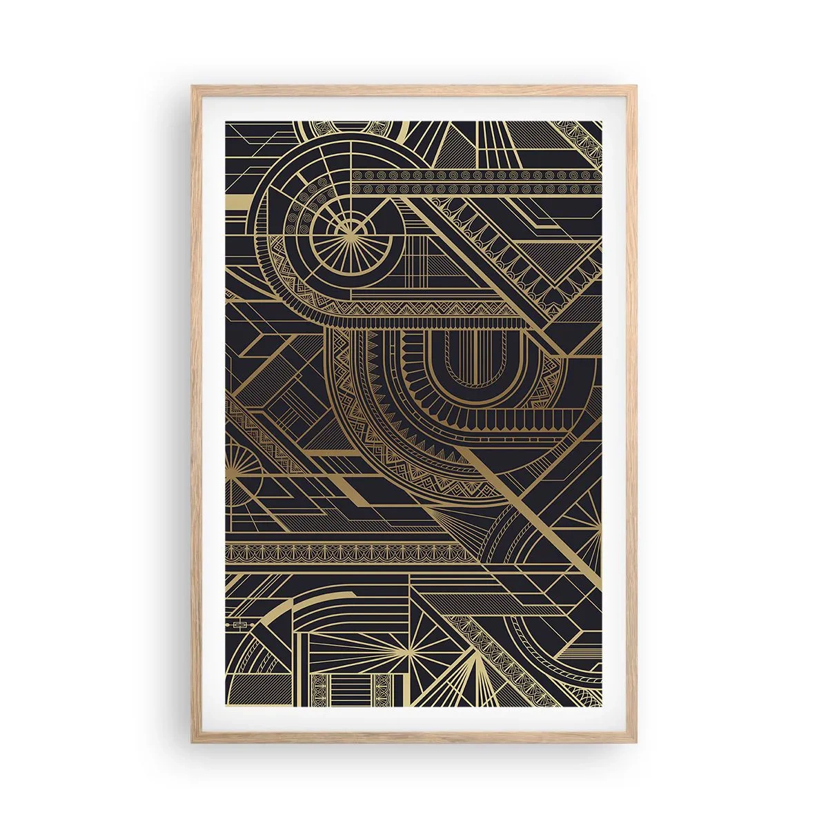 Poster în ramă de stejar deschis - Concepte, idei, planuri - 61x91 cm