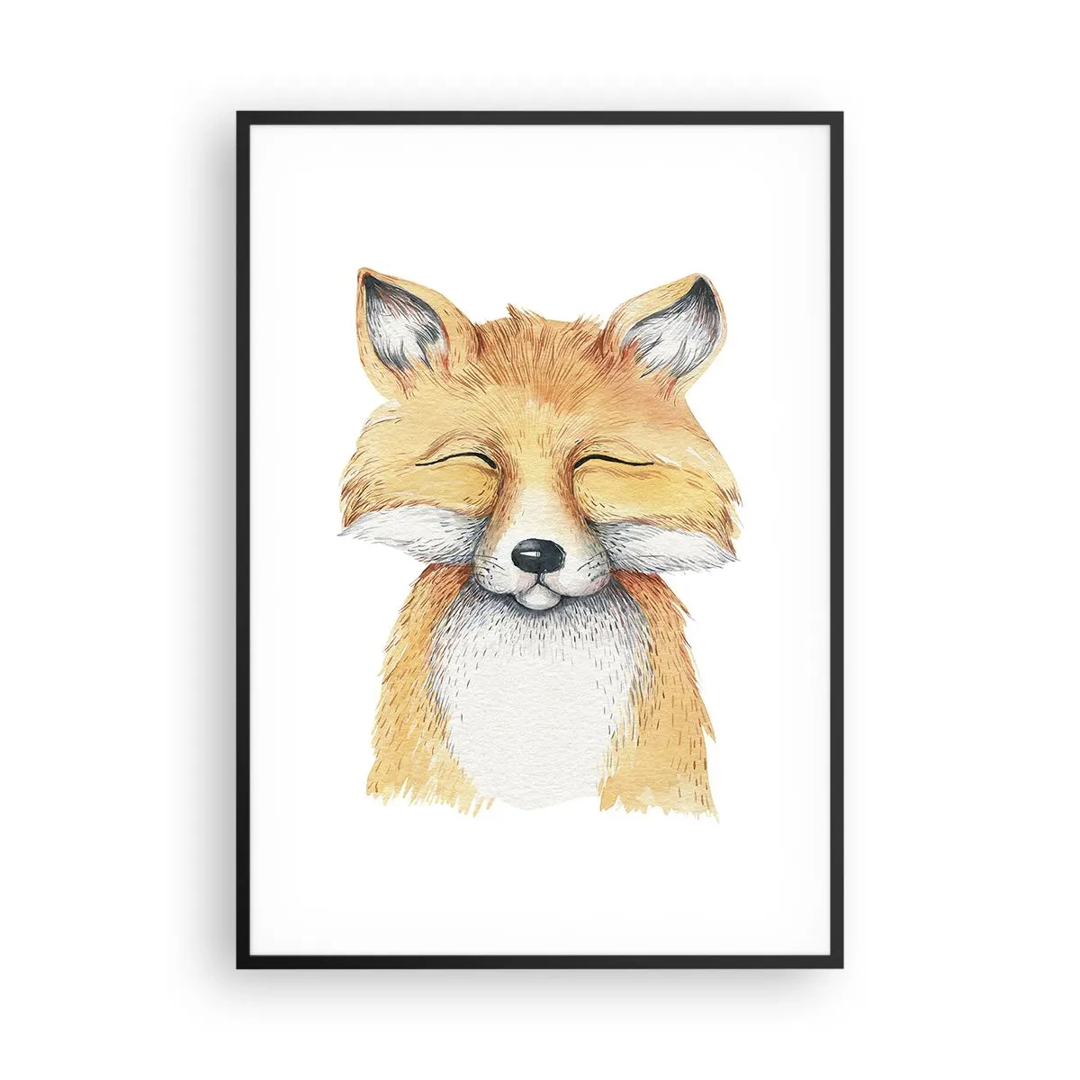 Poster în ramă neagră - Mofturi de vulpe - 70x100 cm