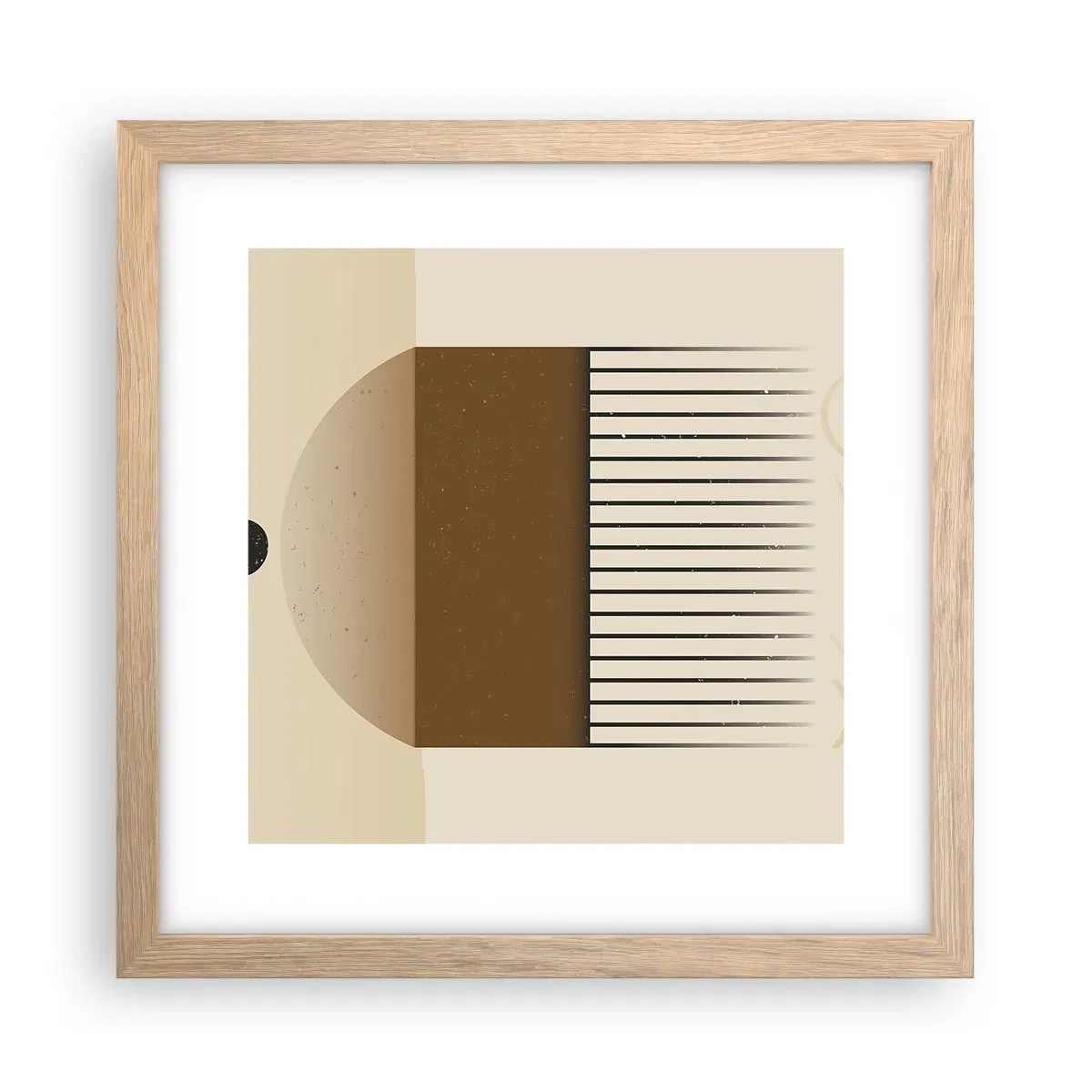 Poster în ramă de stejar deschis - Stări diferite - 30x30 cm