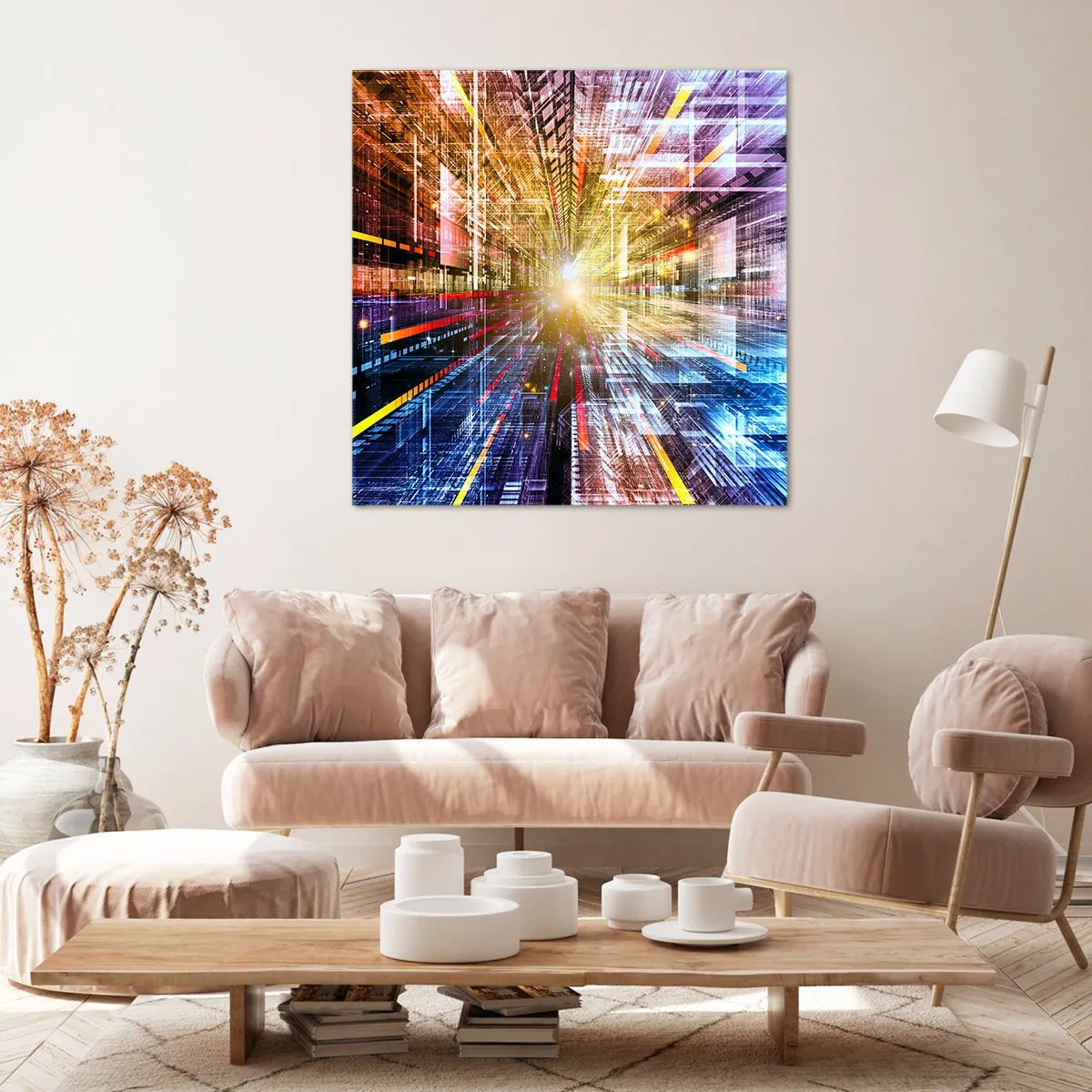 Tablou pe pânză - Coridor luminos - 30x30 cm