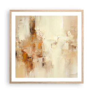 Poster în ramă de stejar deschis - Sufletul de chihlimbar - 60x60 cm