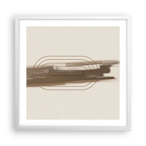Poster în ramă albă - O adiere de gri - 50x50 cm