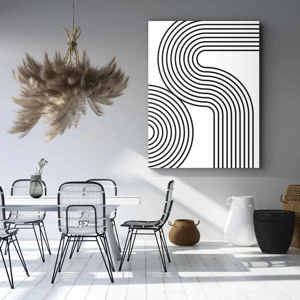 Tablou pe pânză - Pe o curbă - 45x80 cm