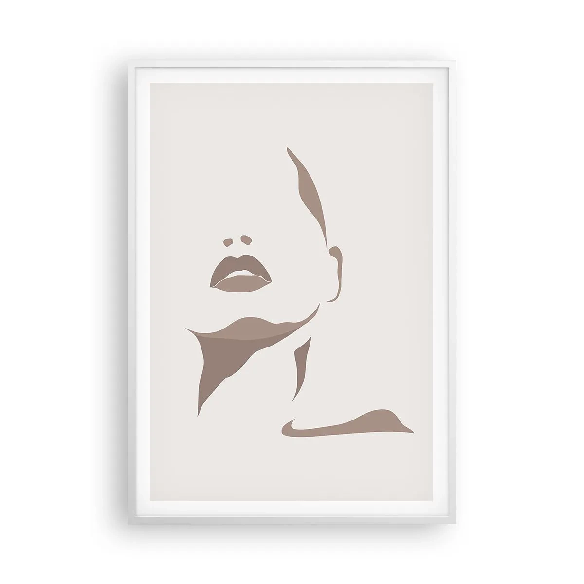 Poster în ramă albă - Creată din lumină și umbră - 70x100 cm