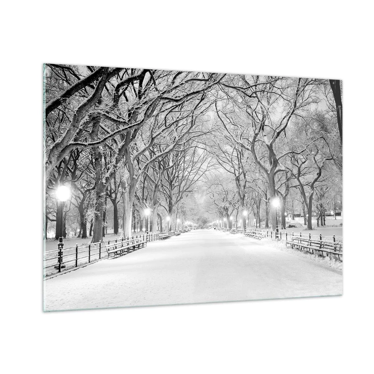Tablou pe sticlă - Cele patru anotimpuri – iarna - 100x70 cm