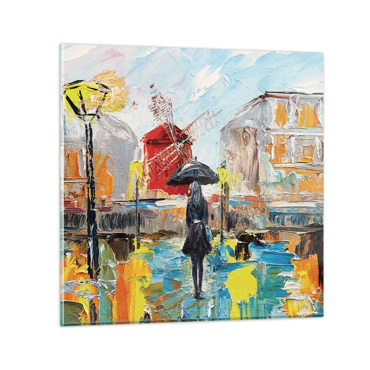 Tablou pe sticlă - Legende pariziene - 50x50 cm