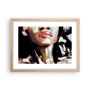 Poster în ramă de stejar deschis - Mândrie fără prejudecăți - 40x30 cm