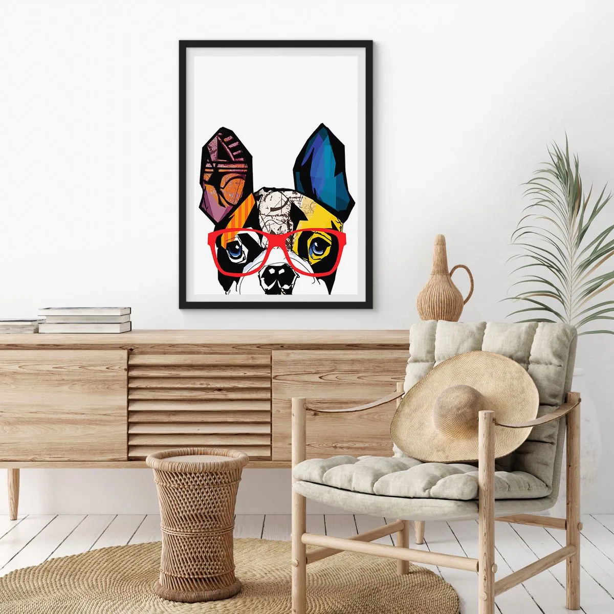 Poster în ramă neagră - Intelectualist - 30x40 cm