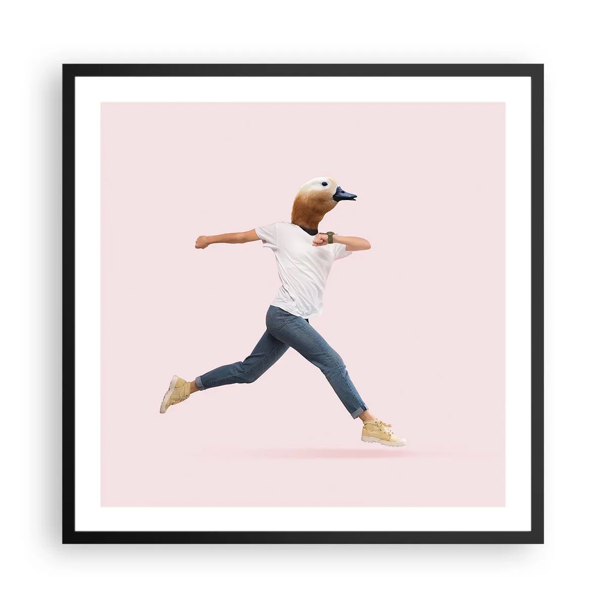 Poster în ramă neagră - Un strop de absurditate - 60x60 cm