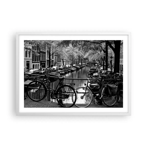 Poster în ramă albă - O perspectivă foarte olandeză - 70x50 cm