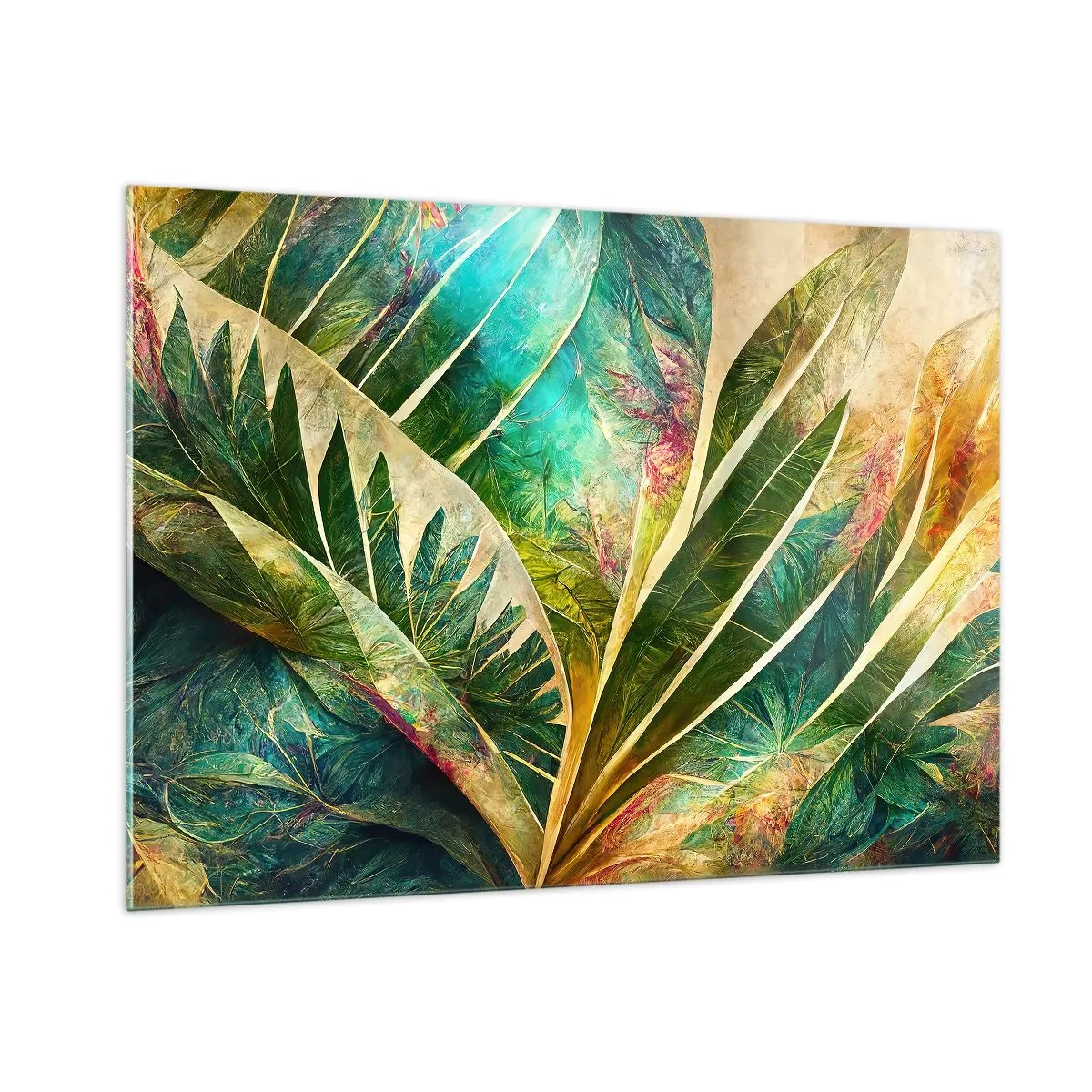 Tablou pe sticlă - Culorile tropicelor - 100x70 cm