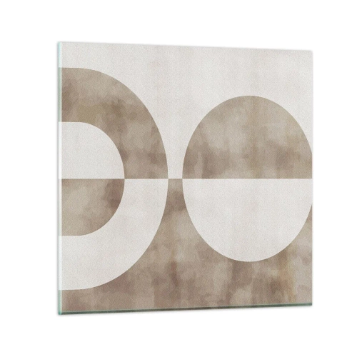 Tablou pe sticlă - Similitudini și diferențe - 50x50 cm