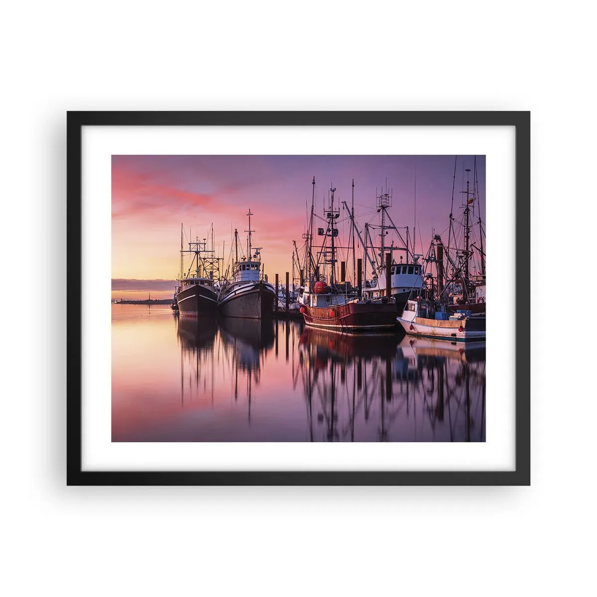 Poster în ramă neagră - Înainte de o zi plină - 50x40 cm